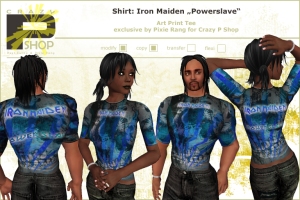 Shirt Iron Maiden blue