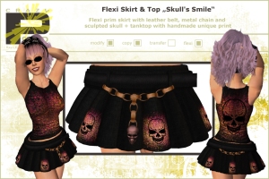 Skull's Smile Flexi Skirt & Top Poster