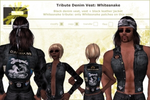 Denim Vest Whitesnake Tribute Poster