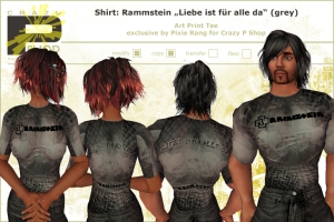 Shirt "Rammstein - Liebe" (grey)